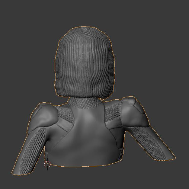 Alita battle angel bust version 3D print model_7