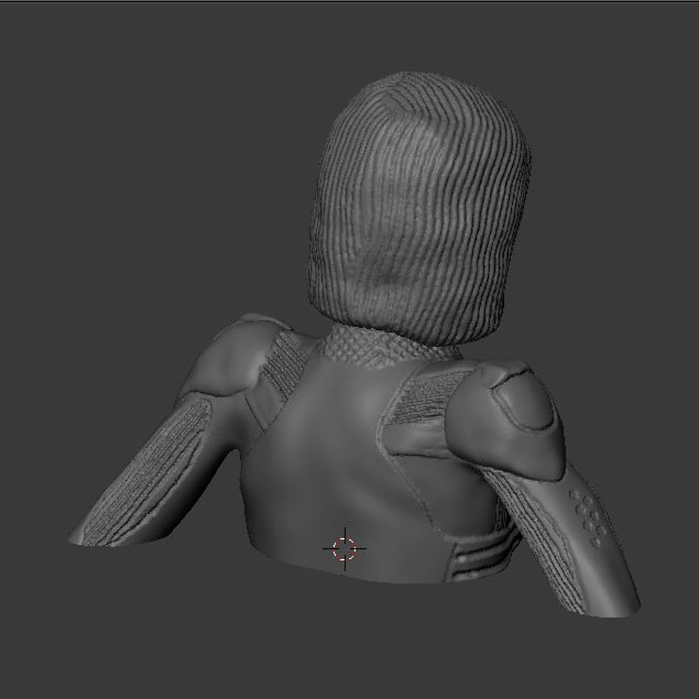 Alita battle angel bust version 3D print model_6