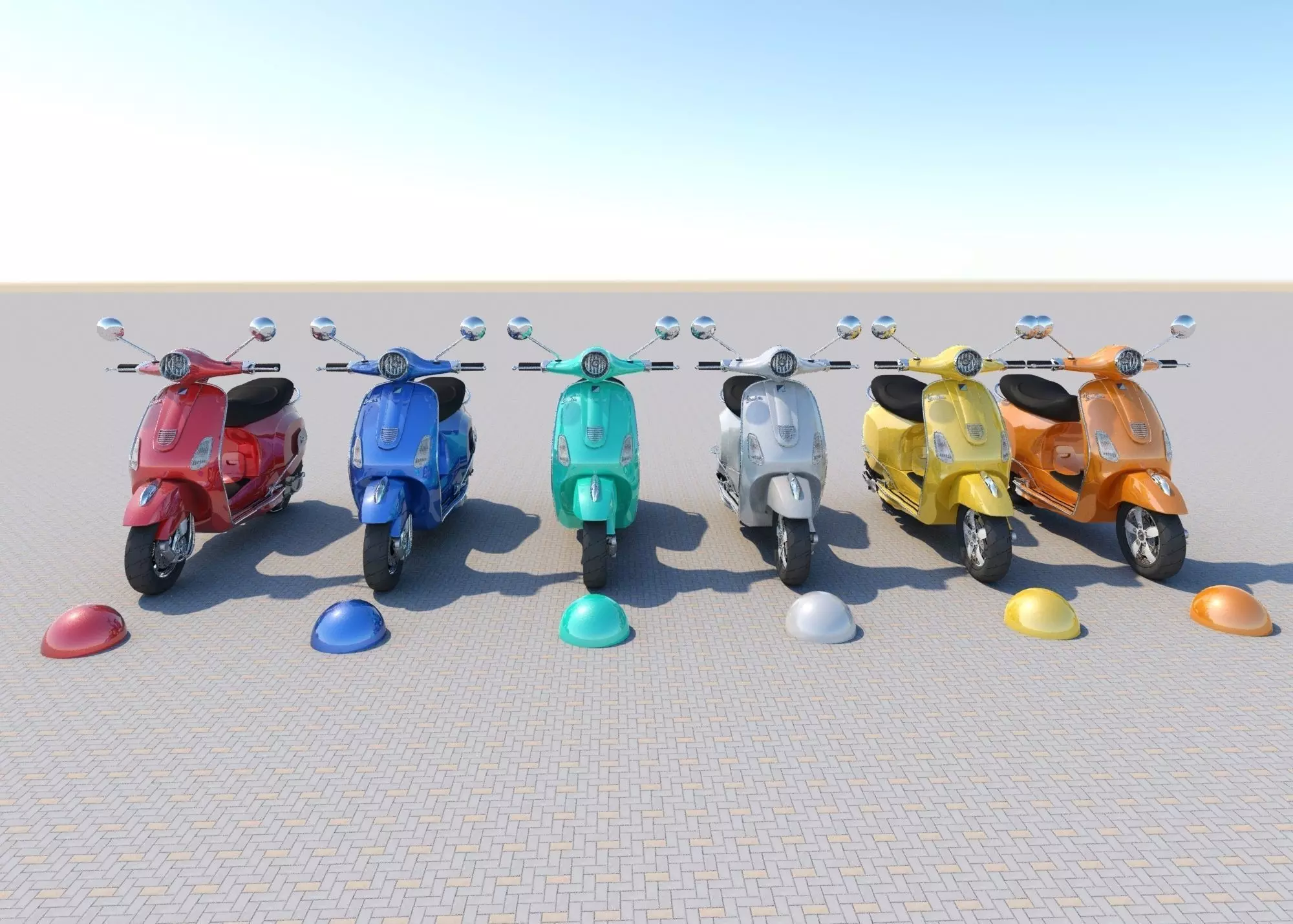 Piaggio Vespa 2018 3D model 3D model