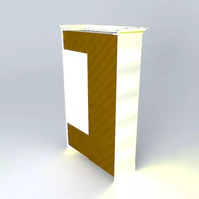 wardrobe light box with letter l Free 3D model