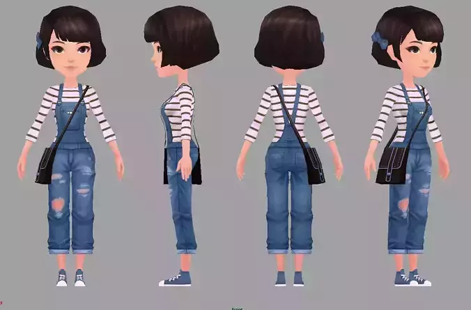 3D Cute Girl