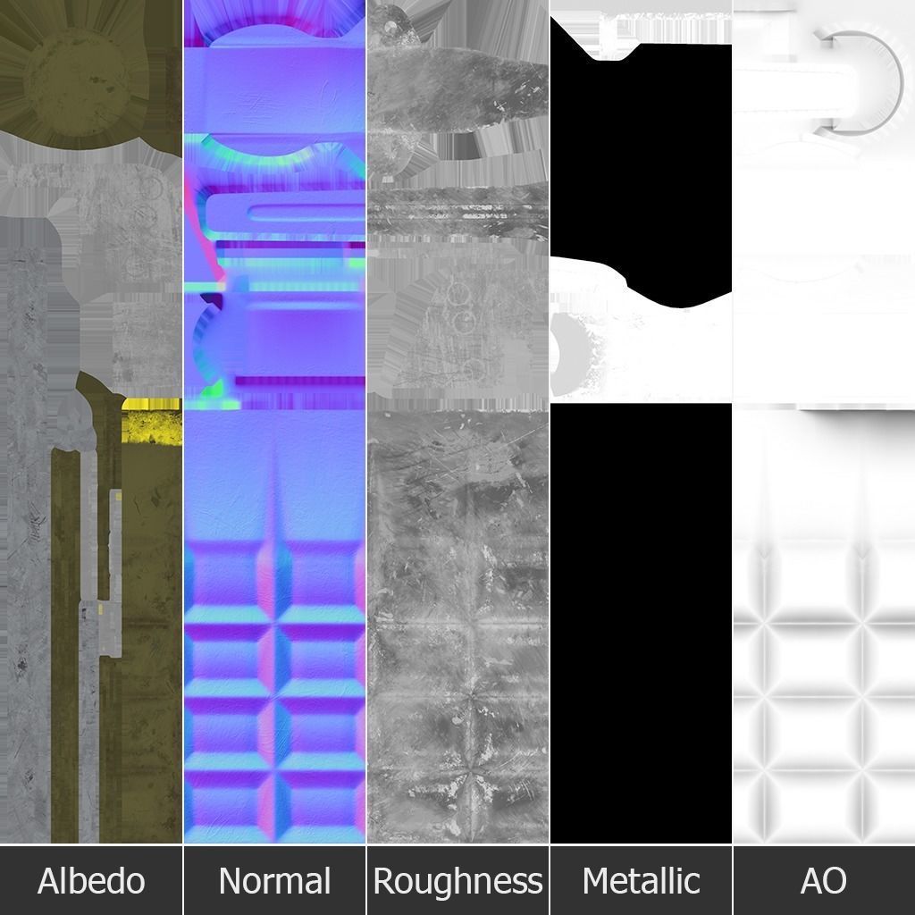 Mk2 Grenade Low-poly 3D model_8