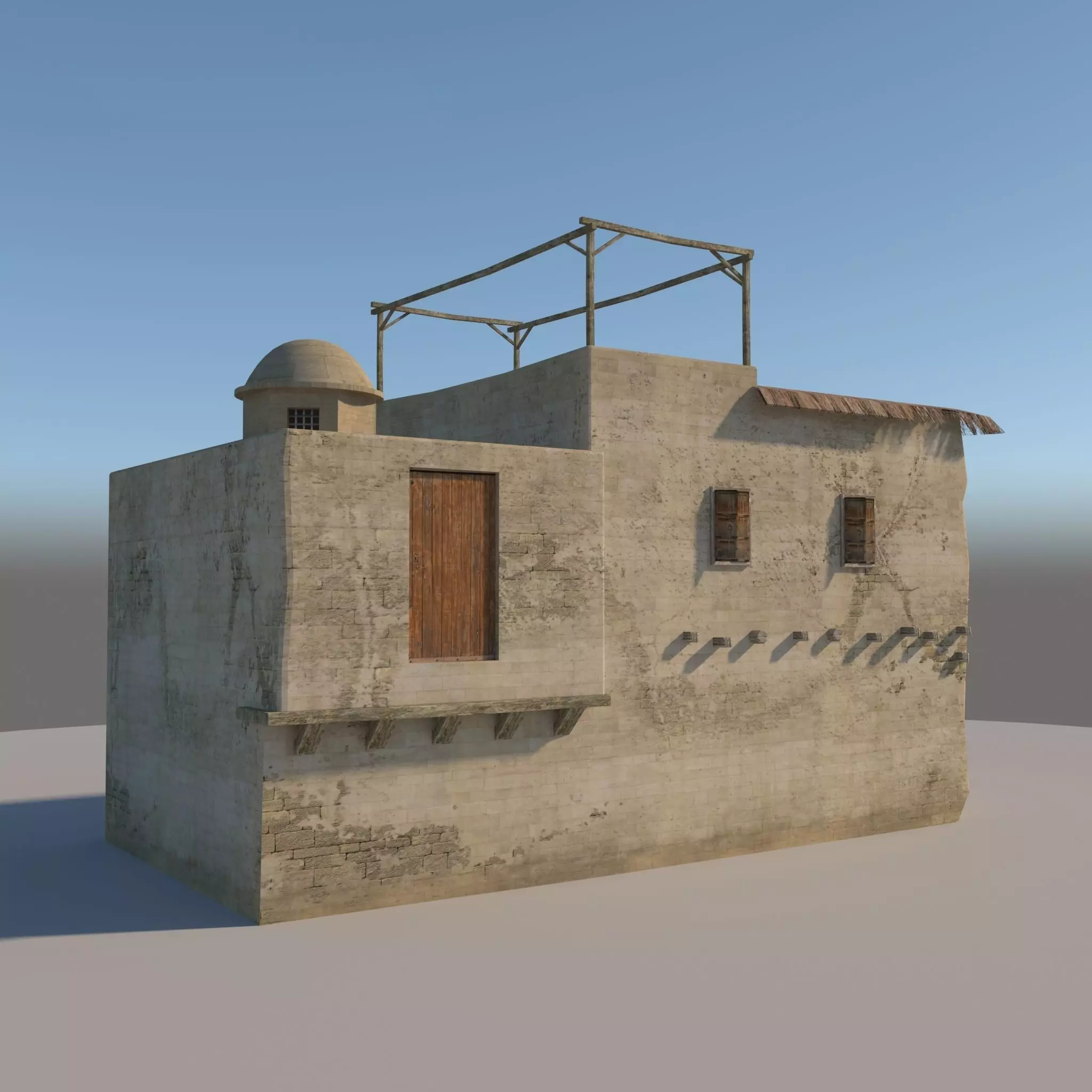 Old House 3D model_0