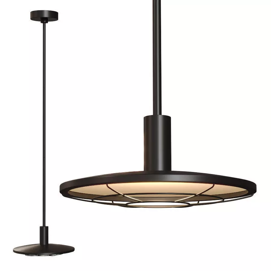 Restoration Hardware GRAHAM PENDANT 13 Black 3D model_0