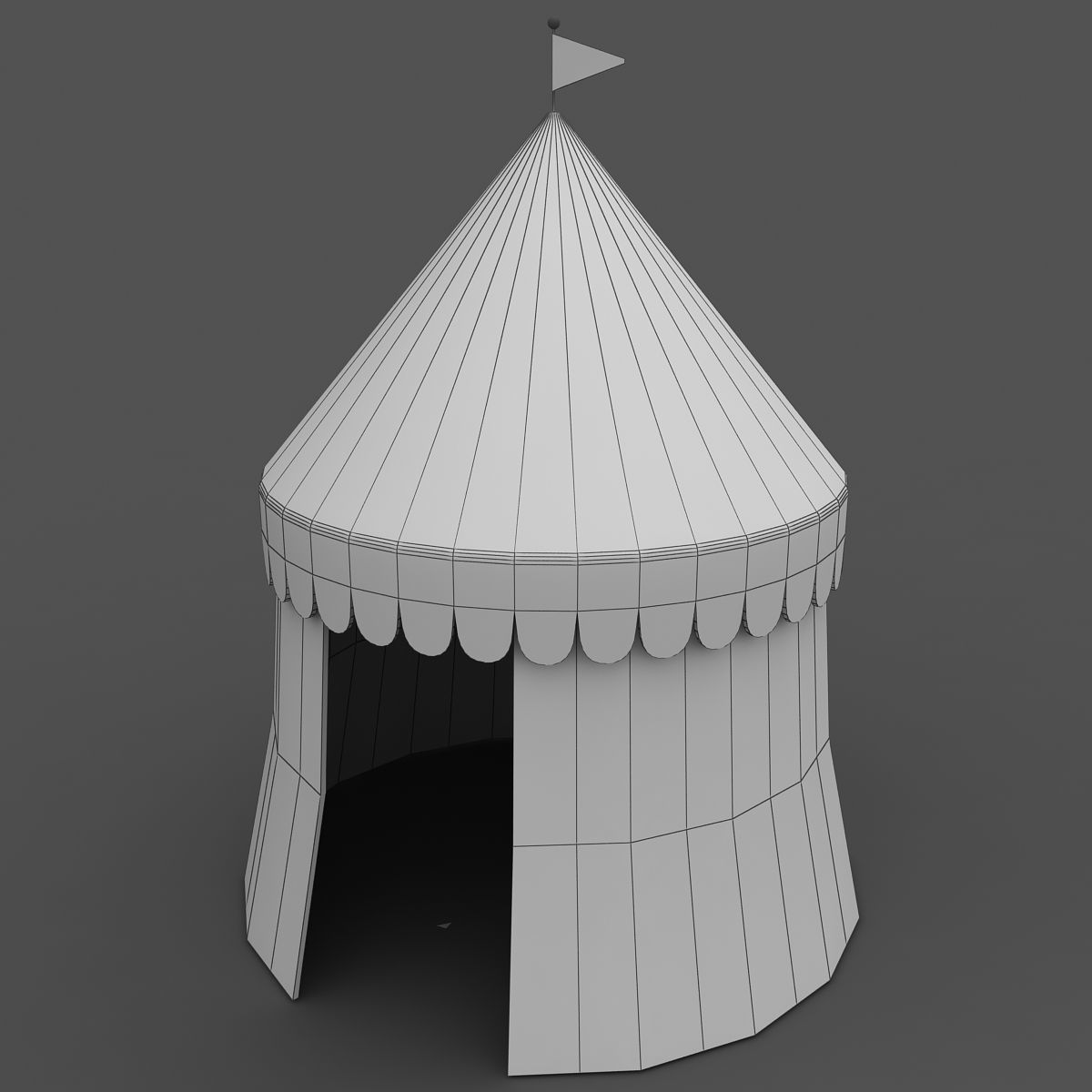 Circus Tent 3D model_3