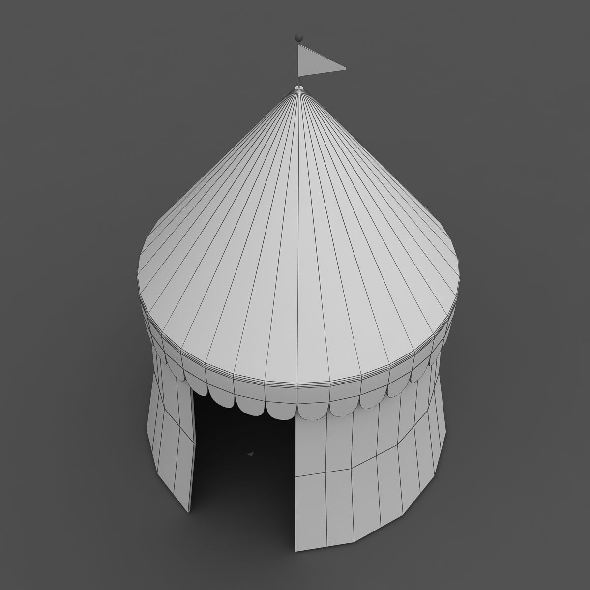 Circus Tent 3D model_4