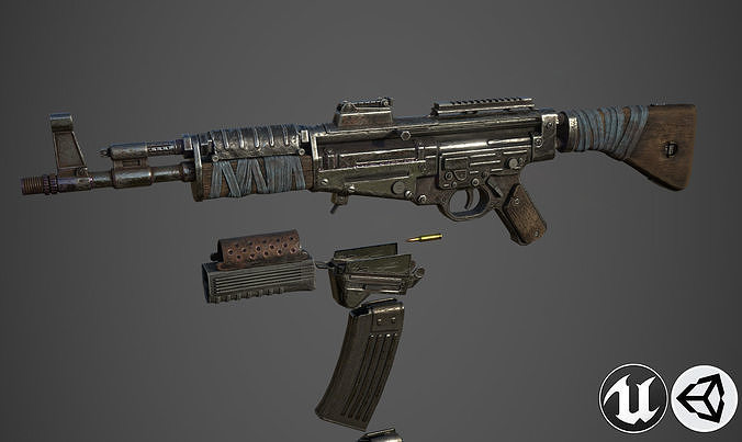 STG-44 ak - rifle Low-poly 3D model
