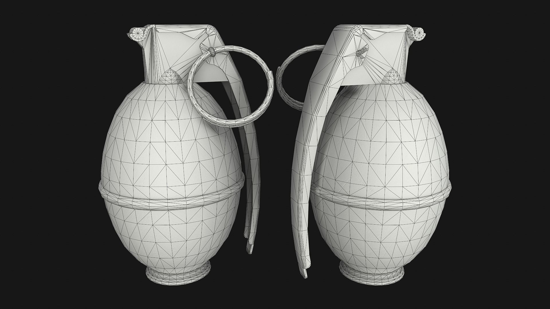 Grenades Pack Low-poly 3D model_5