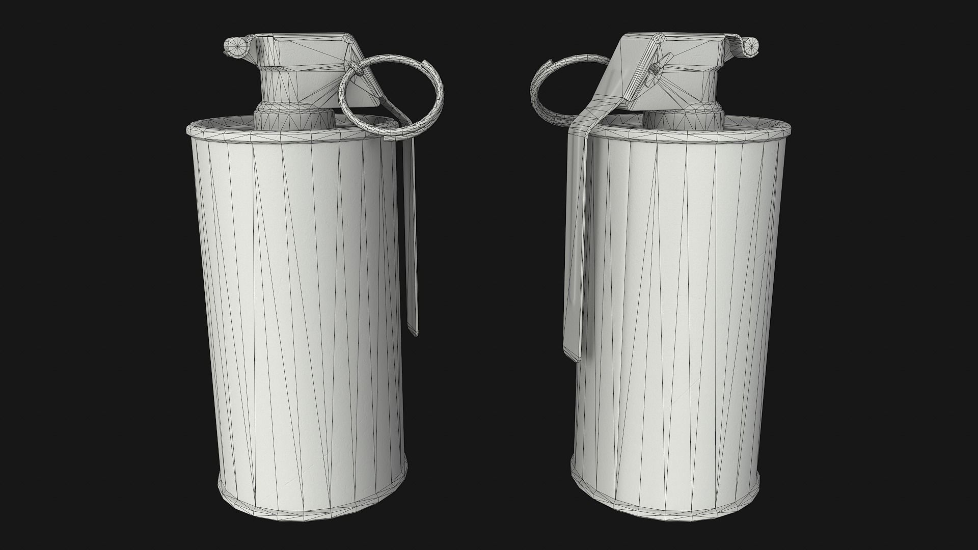 Grenades Pack Low-poly 3D model_3