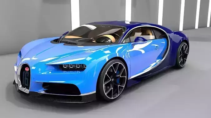 Bugatti  Chiron 2017 3D model