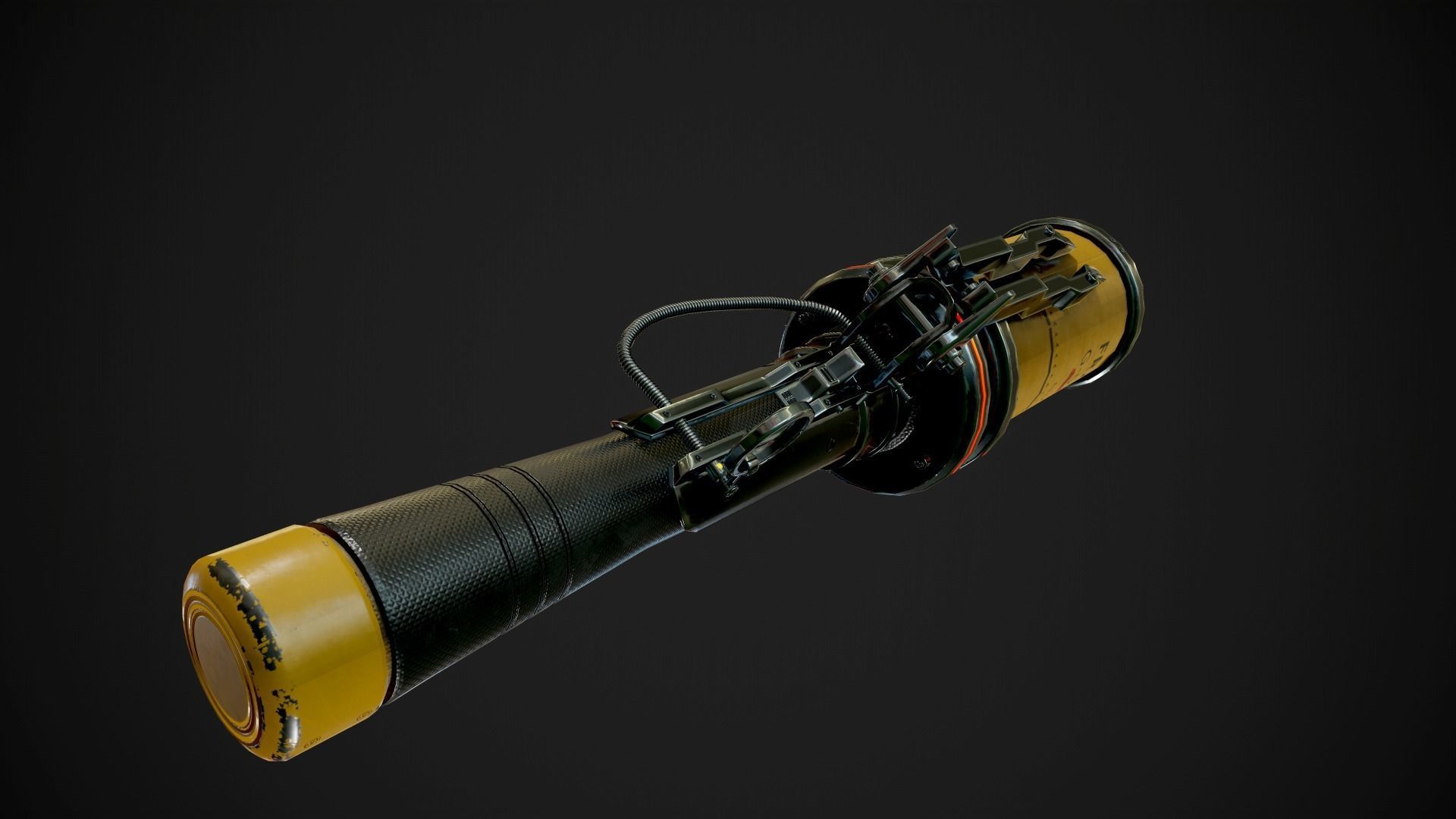 Frag Grenade Low-poly 3D model_6