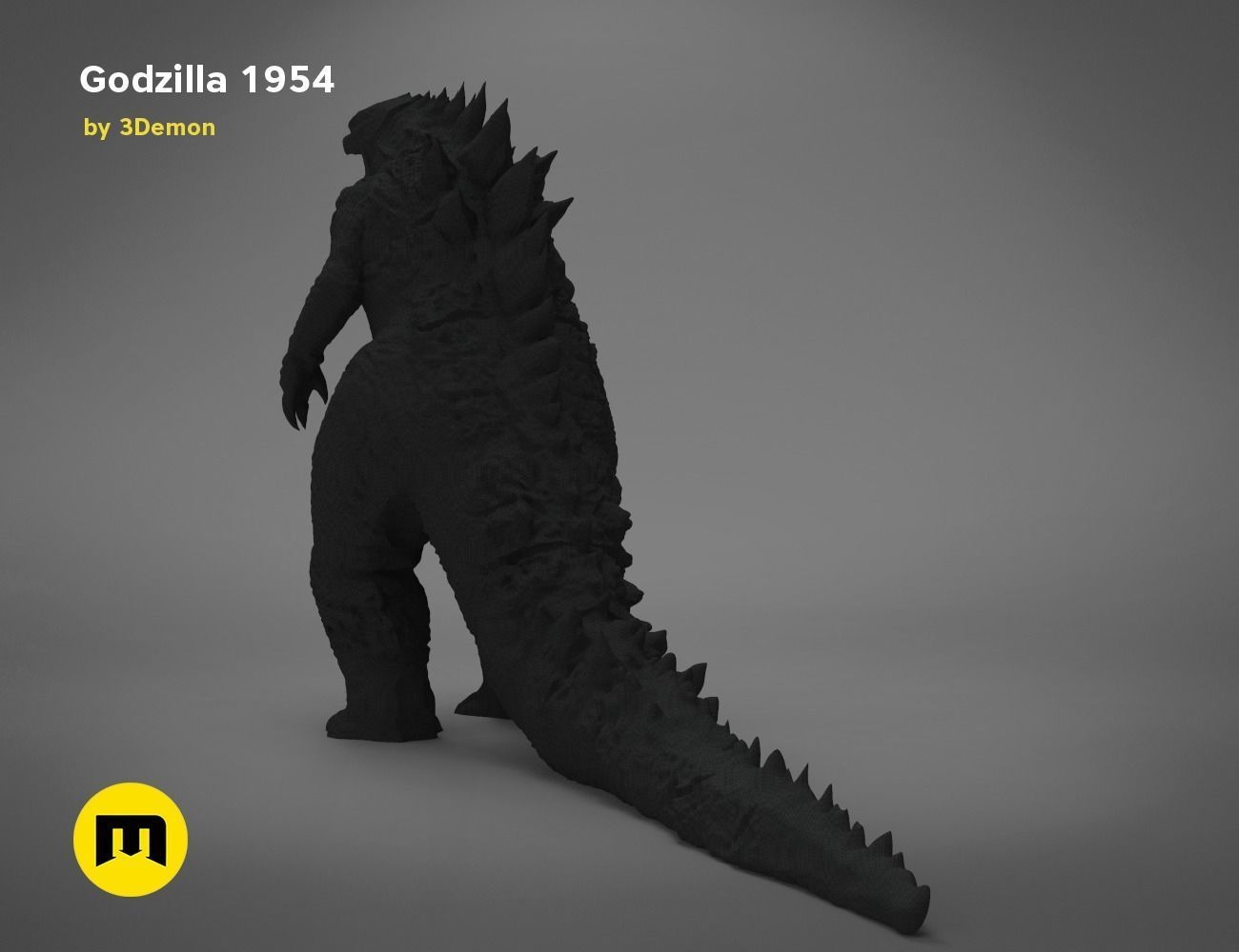 Godzilla figure and bottle opener Free 3D print model_27