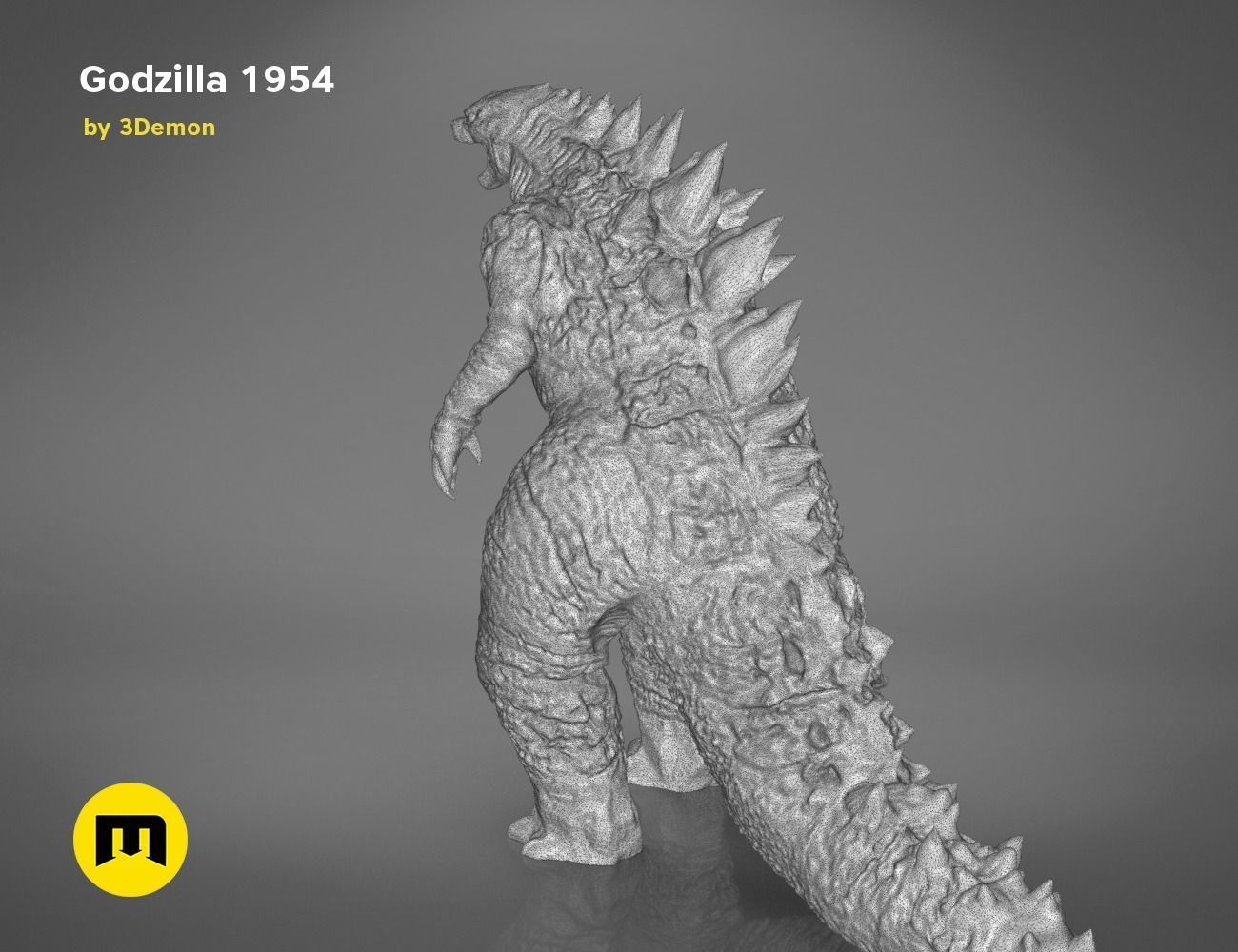 Godzilla figure and bottle opener Free 3D print model_18