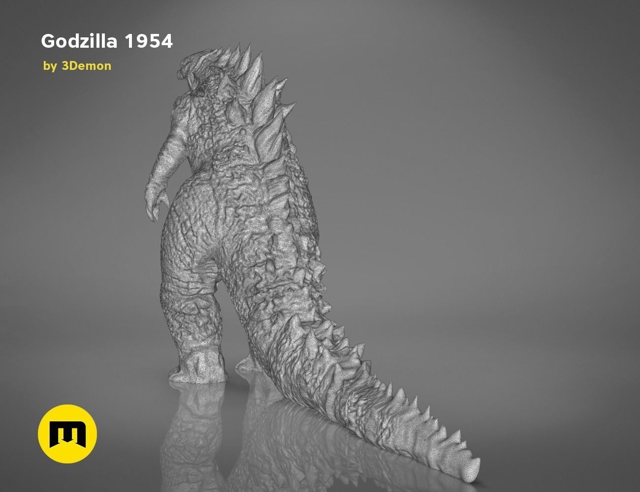 Godzilla figure and bottle opener Free 3D print model_28