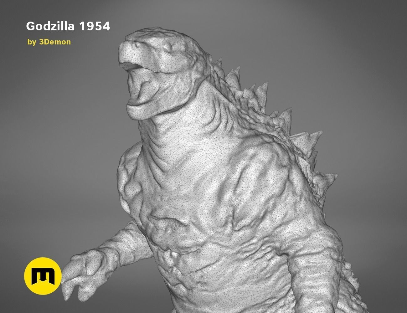 Godzilla figure and bottle opener Free 3D print model_20