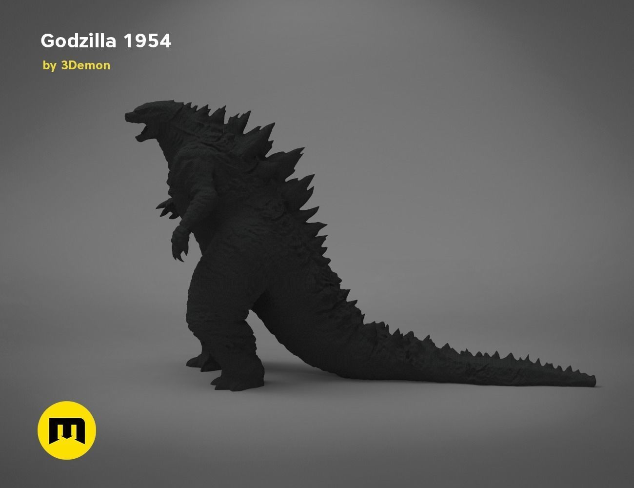Godzilla figure and bottle opener Free 3D print model_3