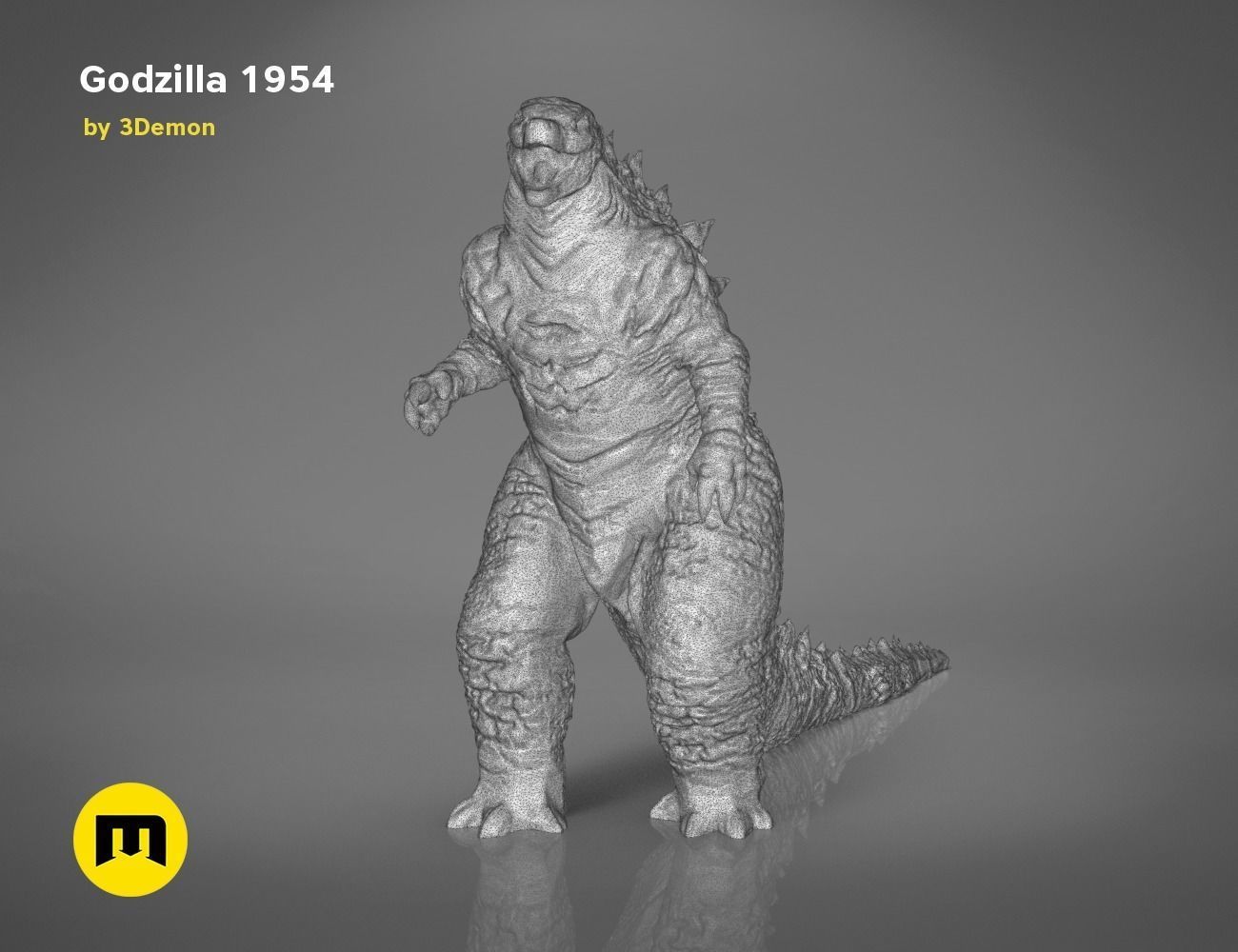 Godzilla figure and bottle opener Free 3D print model_26