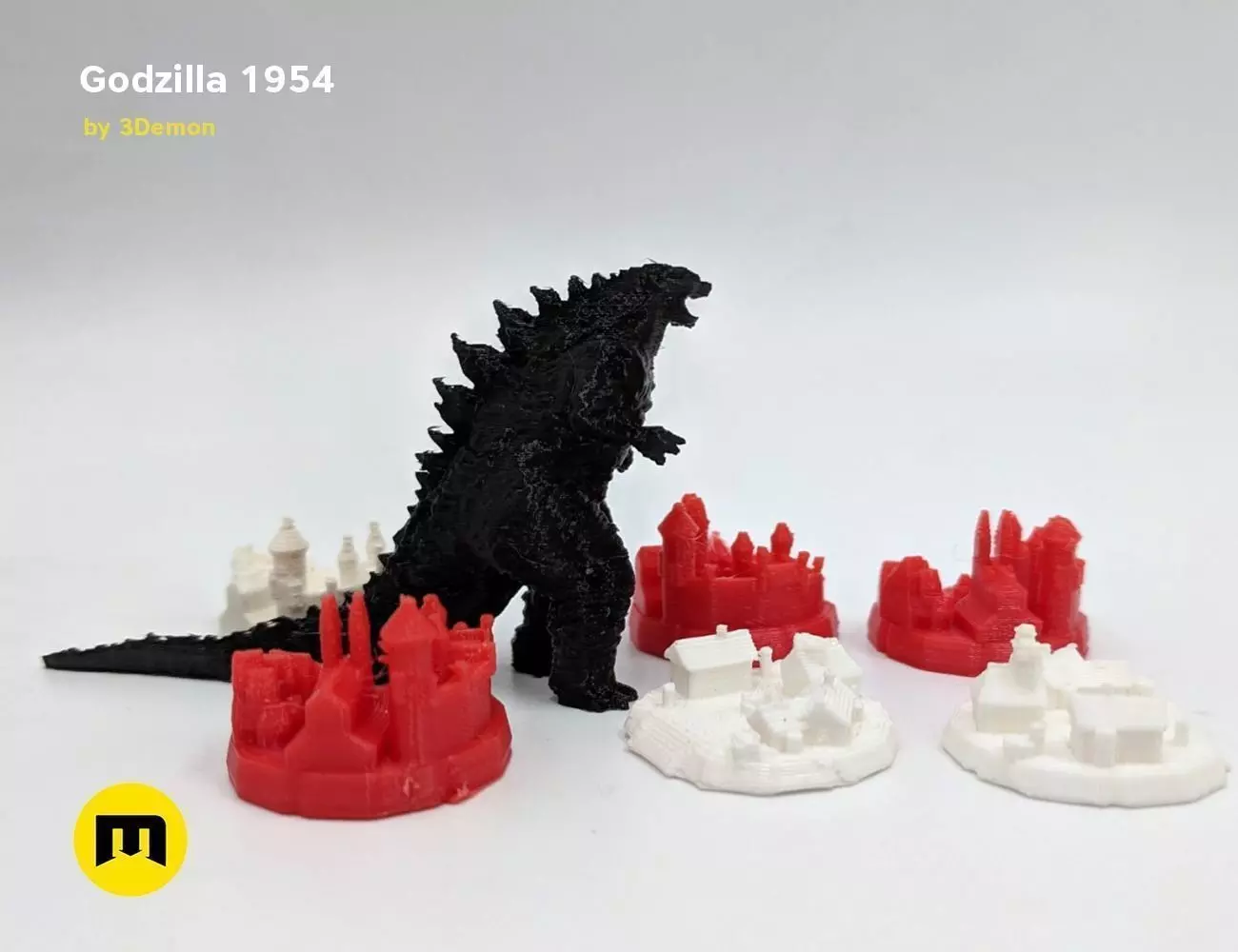 Godzilla figure and bottle opener Free 3D print model_0