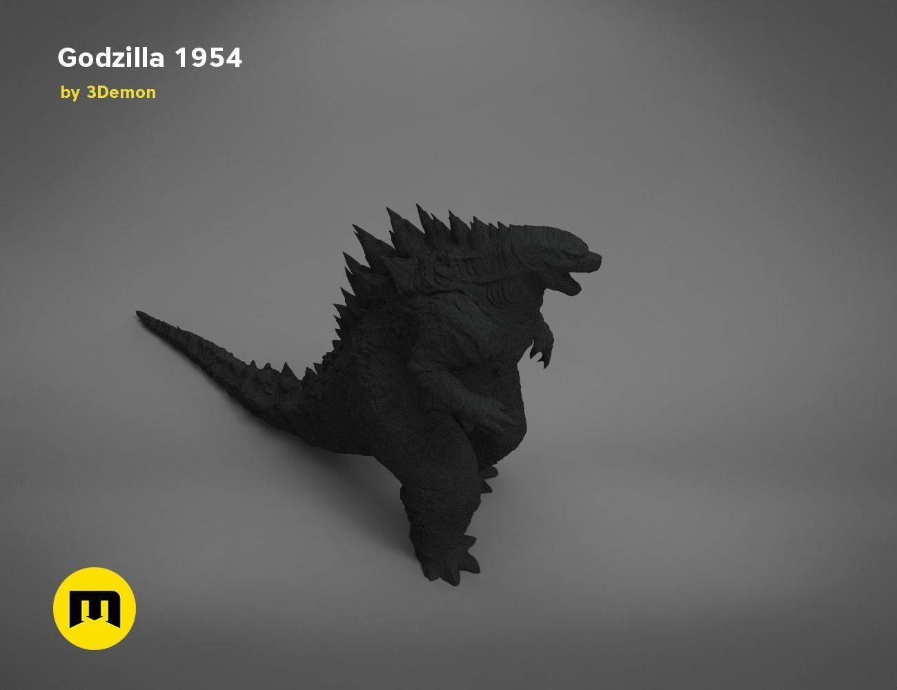 Godzilla figure and bottle opener Free 3D print model_25