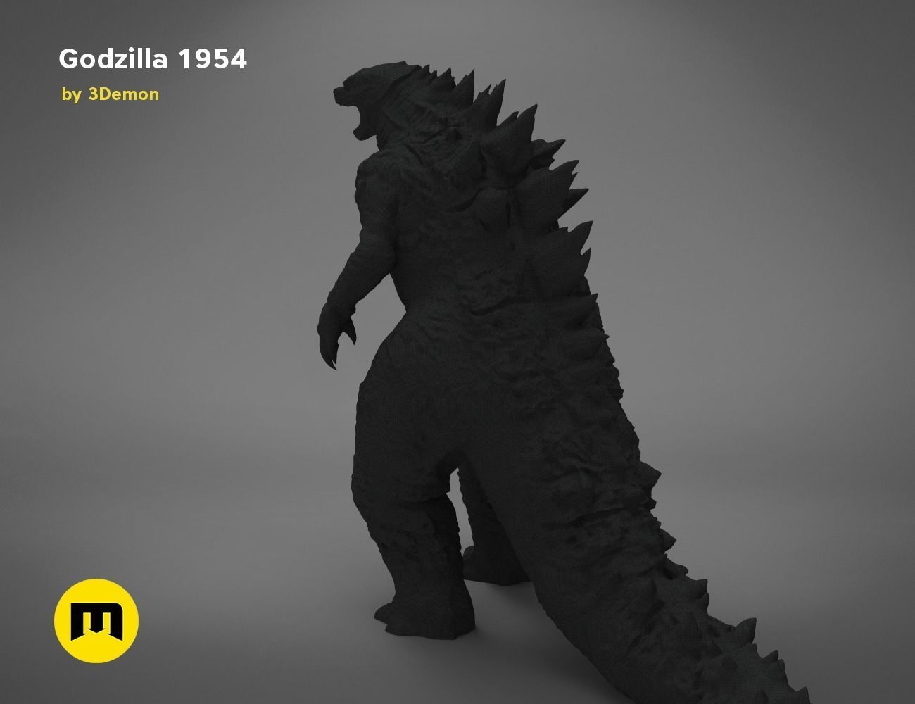 Godzilla figure and bottle opener Free 3D print model_17