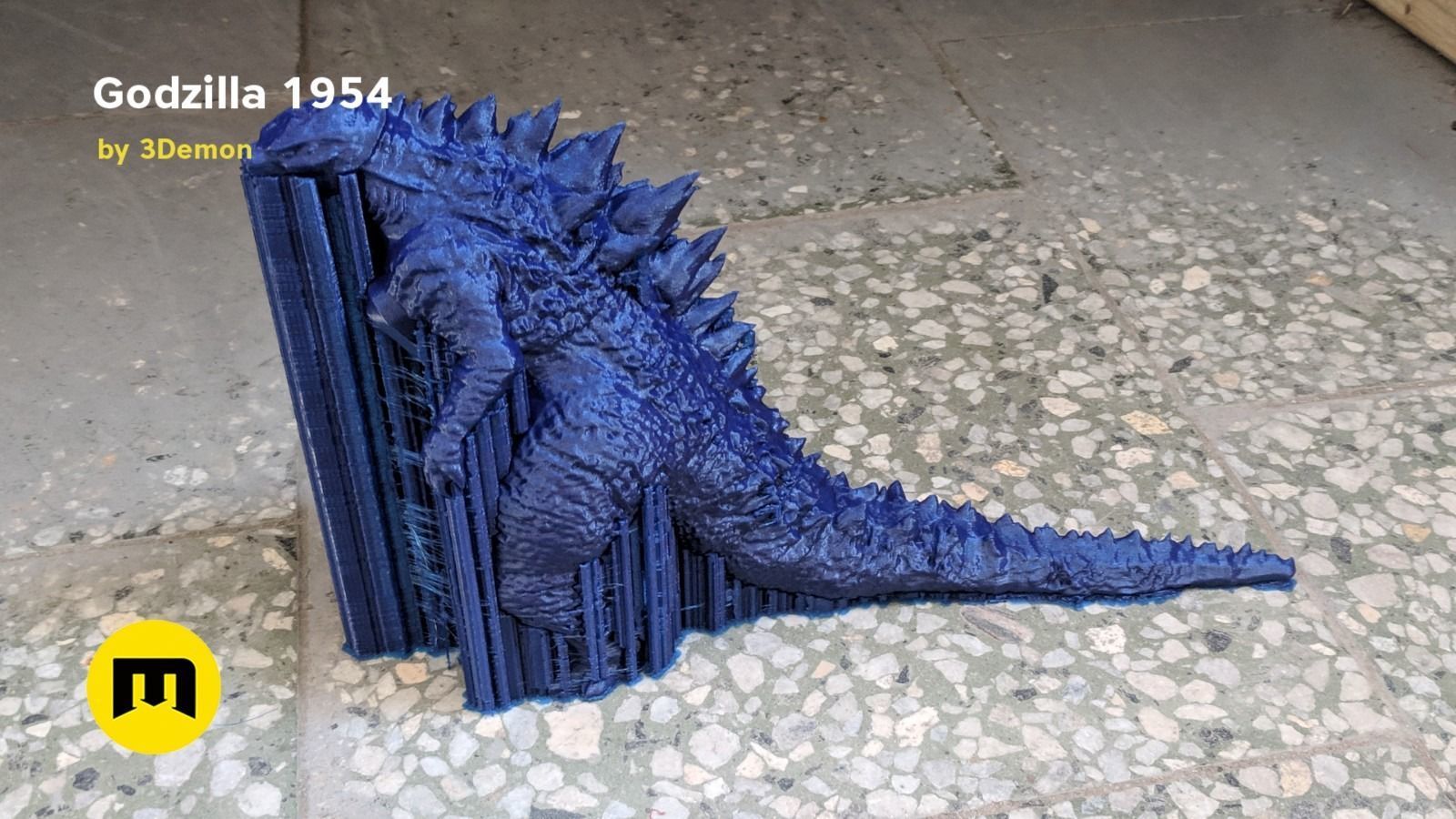 Godzilla figure and bottle opener Free 3D print model_7