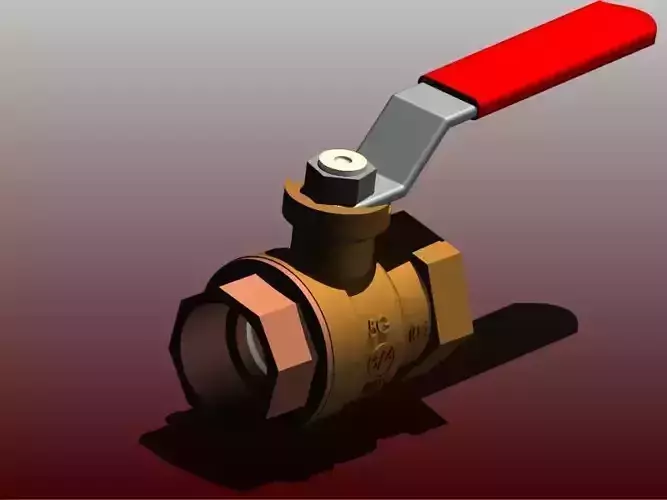 A Ball Irrigation Valve Low-poly 3D model