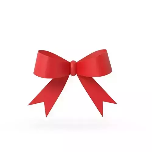 Gift ribbon red simple cartoon