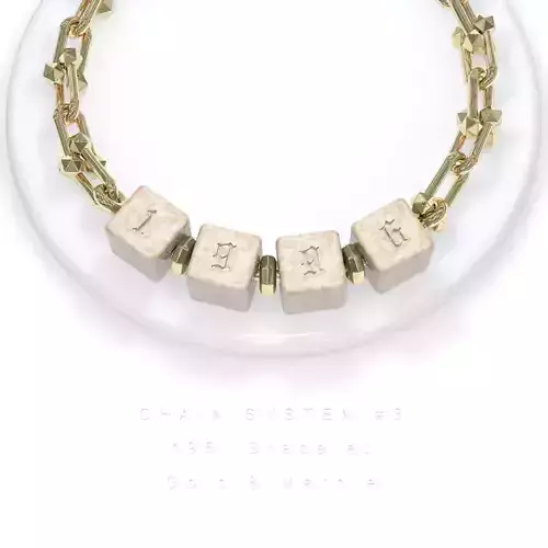CHAIN SYSTEM 3 - GOLD e MARBLE