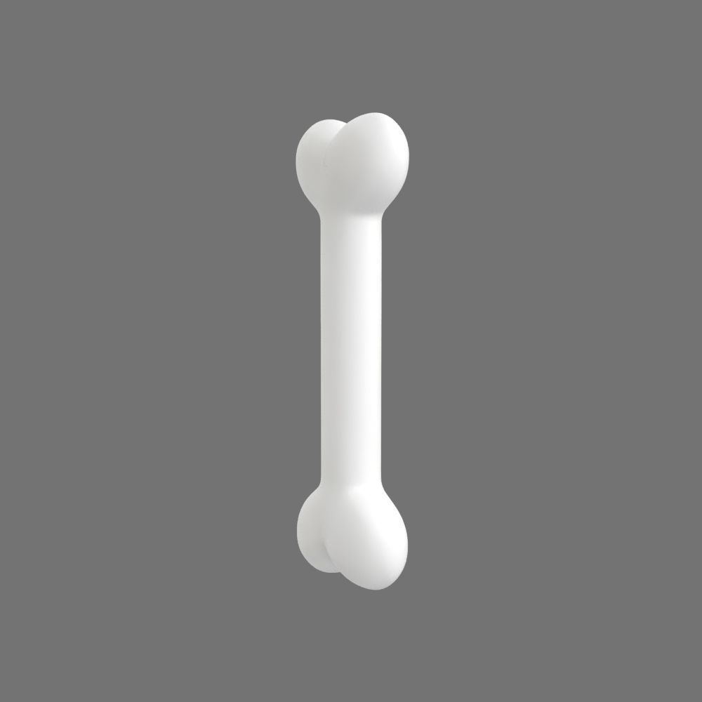 Dog bone simple cartoon 3D model_1