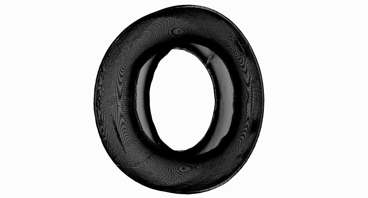 Car Tire Low-poly 3D model_6