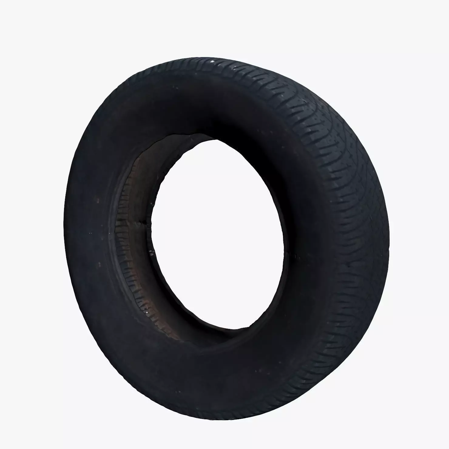 Car Tire Low-poly 3D model_0