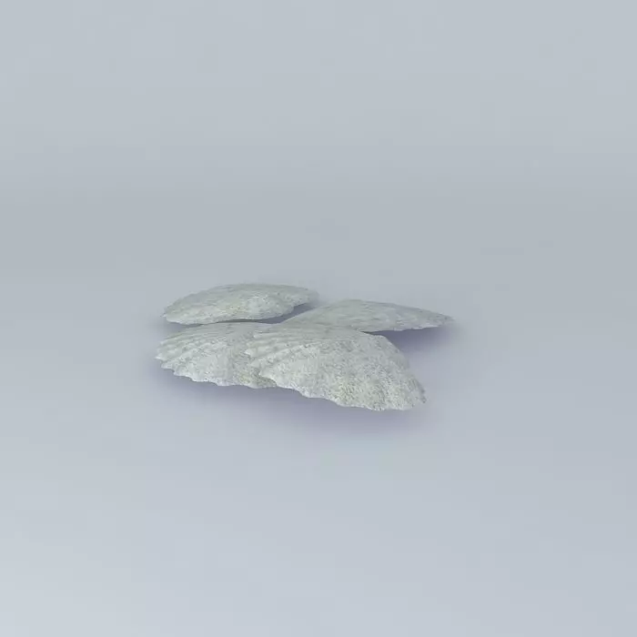 clams set of butterfly wings Free 3D model