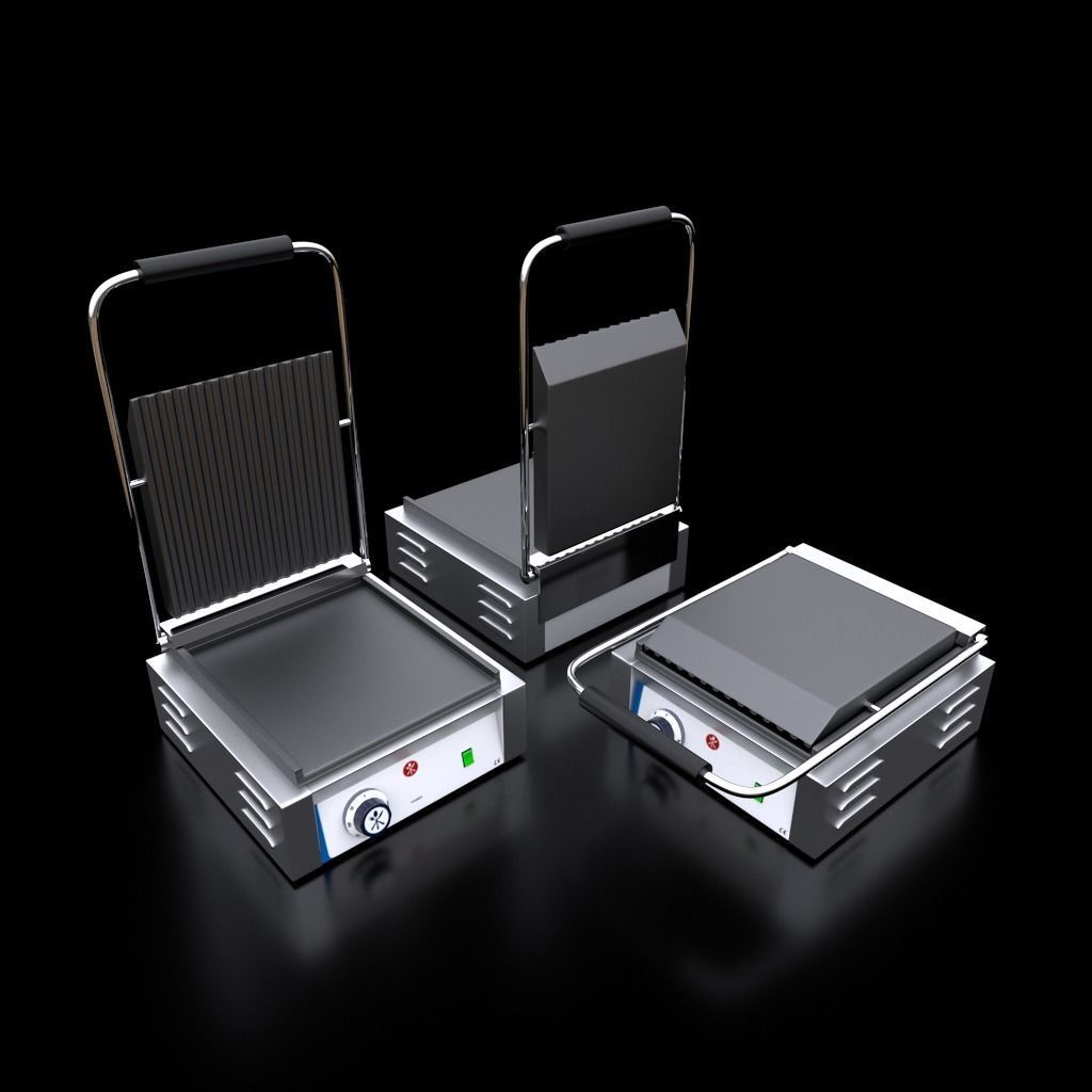 Grill electric 3D model_1