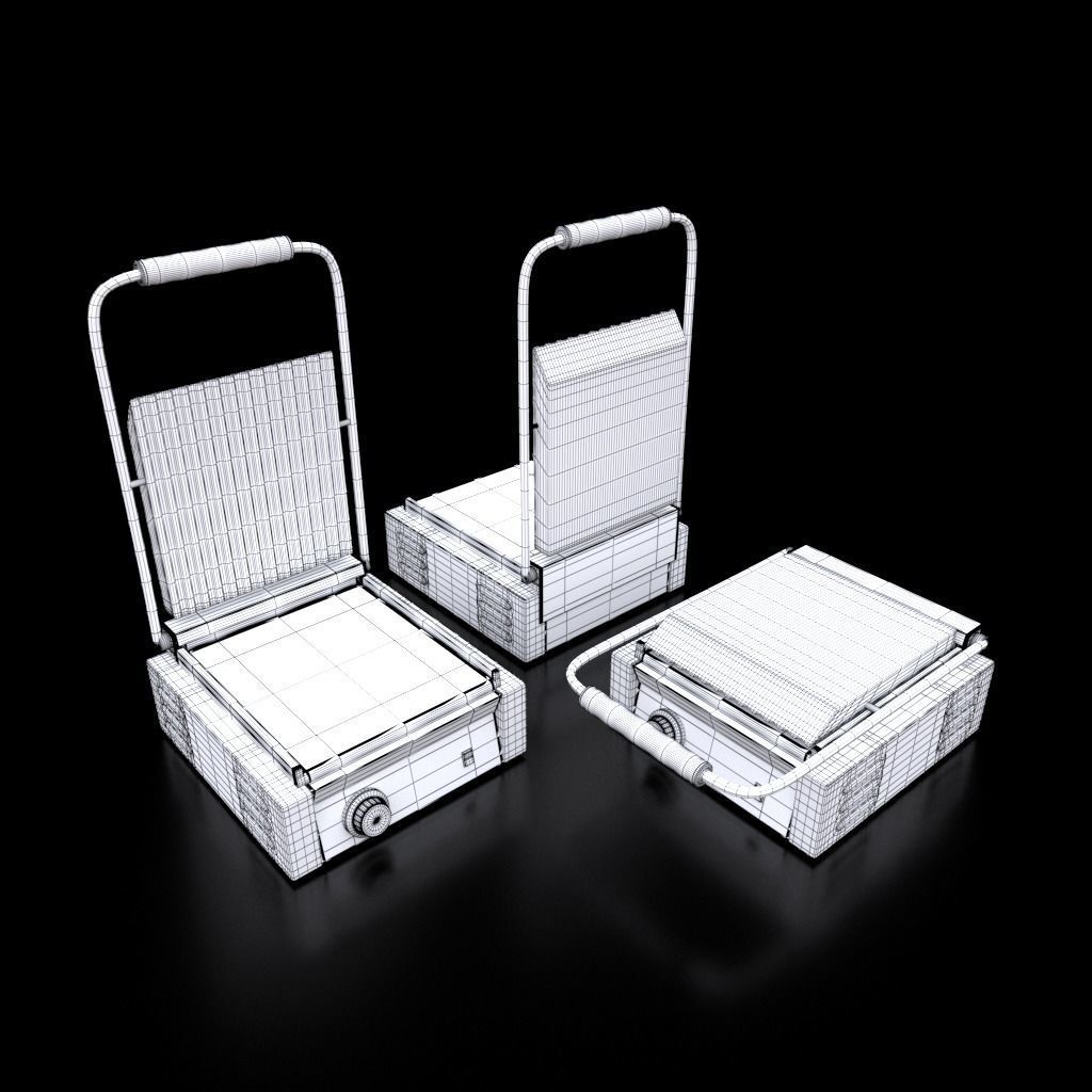 Grill electric 3D model_2