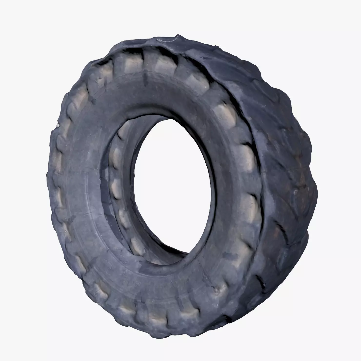 Truck Tire Low-poly 3D model_0