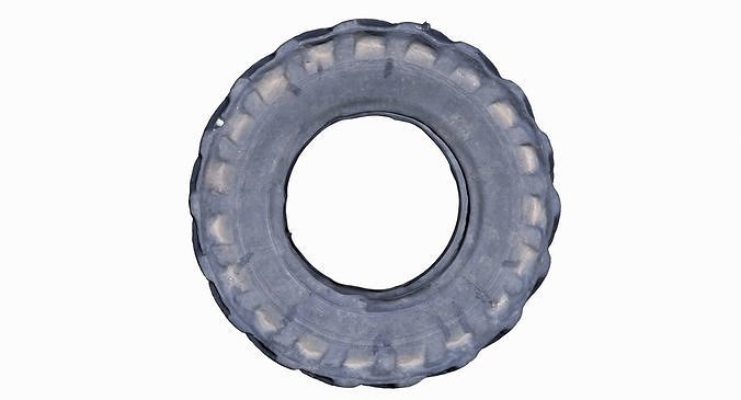 Truck Tire Low-poly 3D model 2