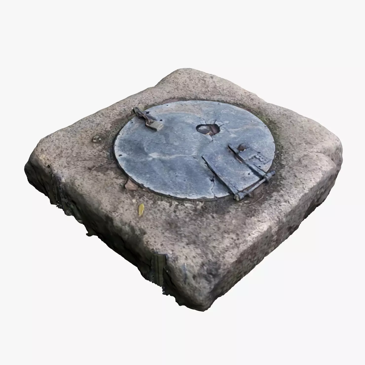 Water Well Low-poly 3D model_0