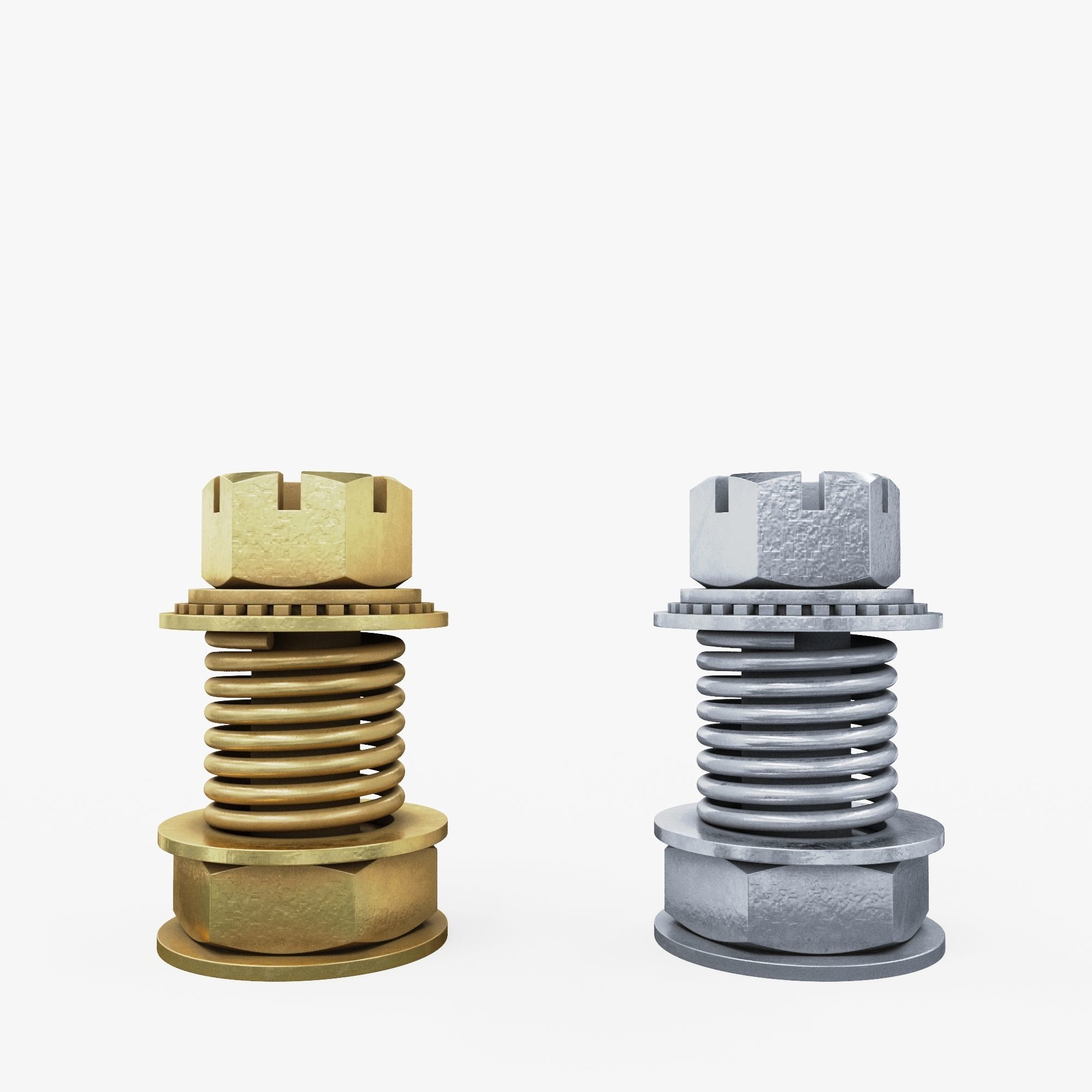 Steampunk chess set 3D model_10