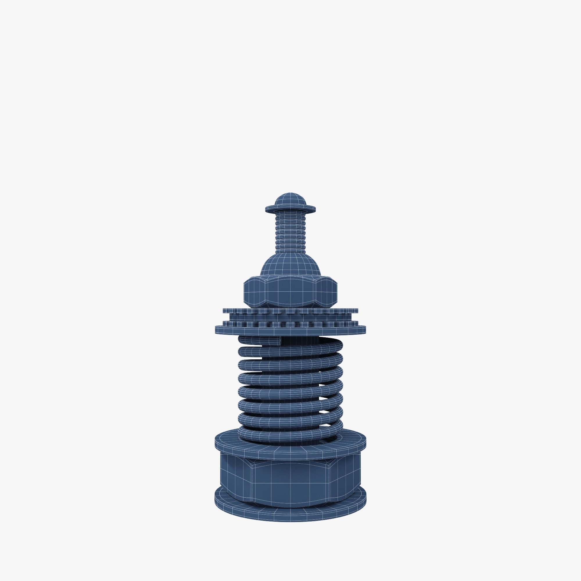 Steampunk chess set 3D model_20
