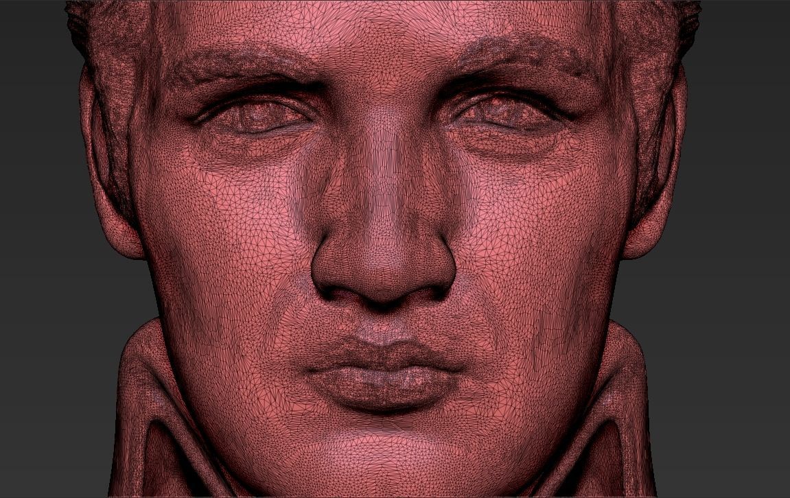 Elvis Presley bust 3D printing ready stl obj formats 3D print model_22