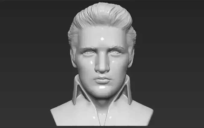 Elvis Presley bust 3D printing ready stl obj formats 3D print model