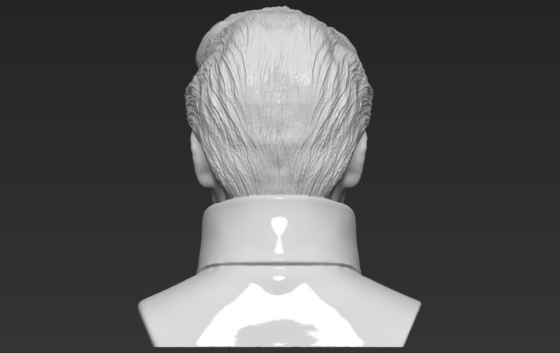 Elvis Presley bust 3D printing ready stl obj formats 3D print model_5