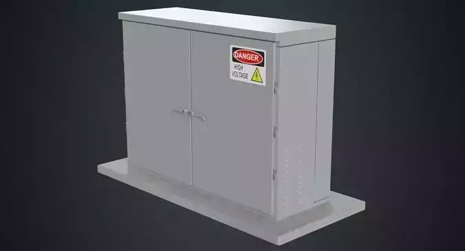 Electrical Enclosure 3A Low-poly 3D model