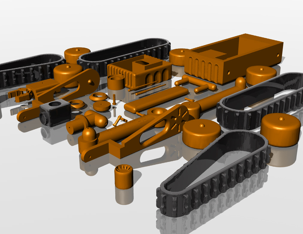 Military robot - toy 3D print model_9