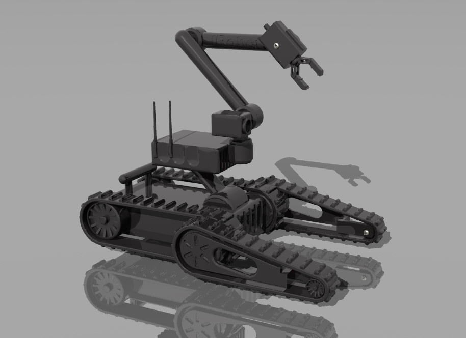 Military robot - toy 3D print model_5
