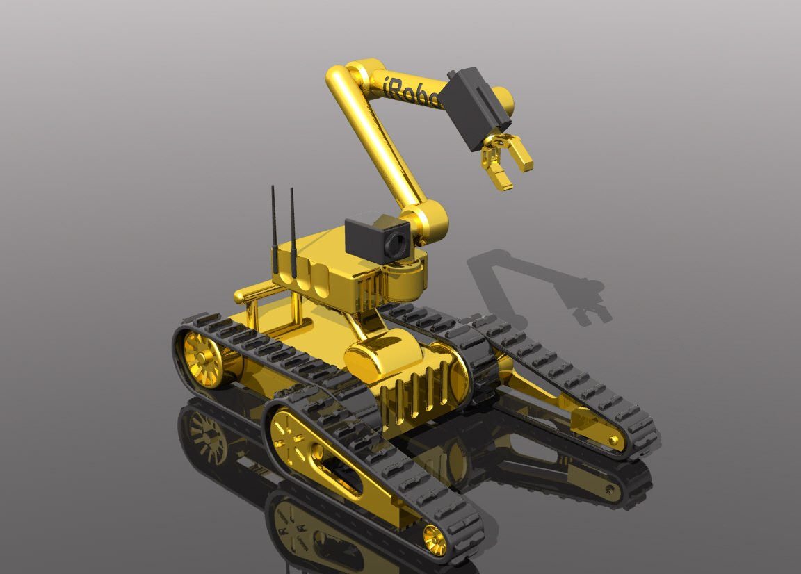 Military robot - toy 3D print model_3