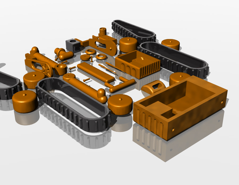 Military robot - toy 3D print model_11