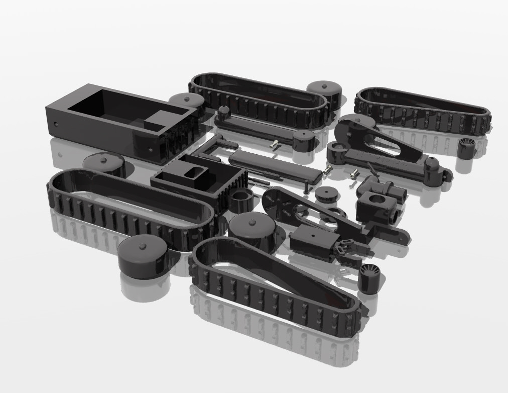 Military robot - toy 3D print model_10