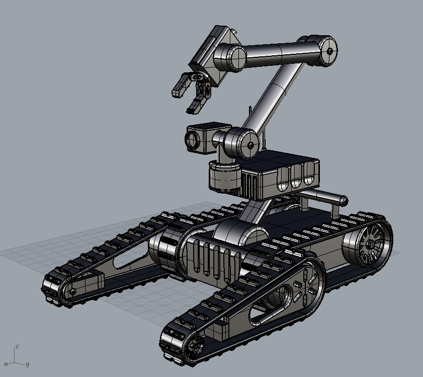 Military robot - toy 3D print model_7