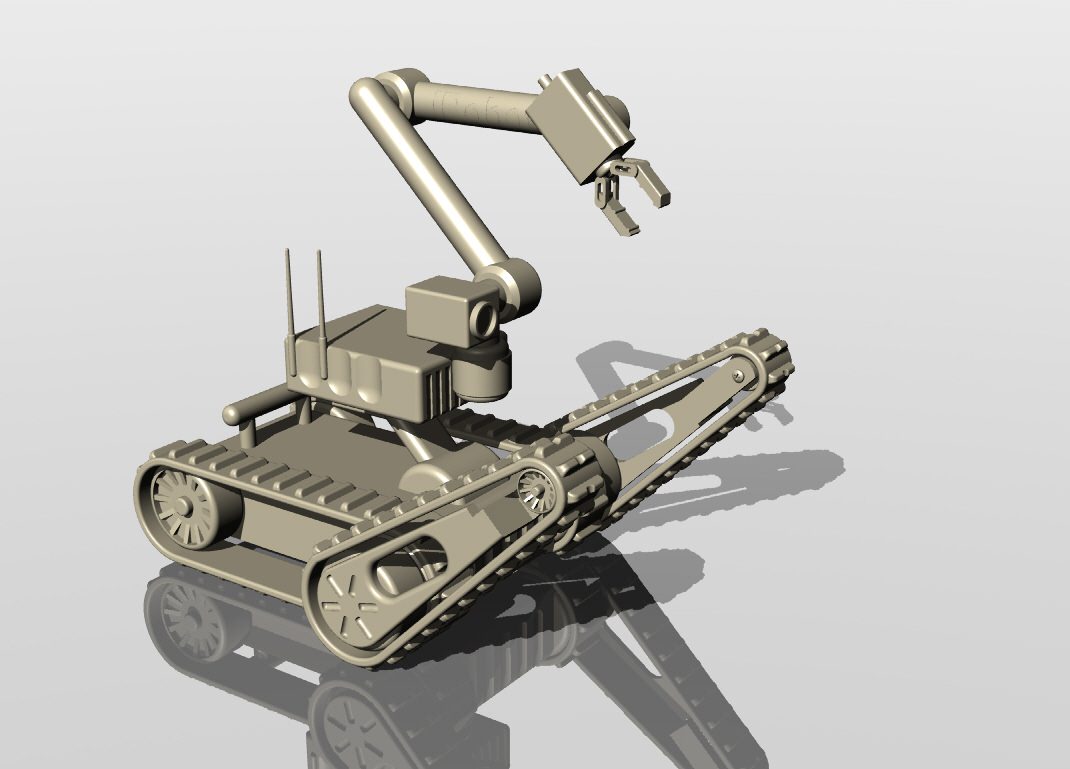 Military robot - toy 3D print model_2